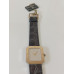 VINTAGE Lanvin γυναικείο ρολόι με επίχρυσο καντράν και μαύρο δερμάτινο λουράκι (VIN19)